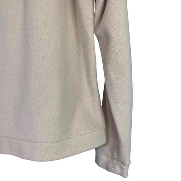 Dudley Stephens Sweater Womens Sz M Beige Park Slope Vello Fleece Turtleneck Top - Picture 7 of 10